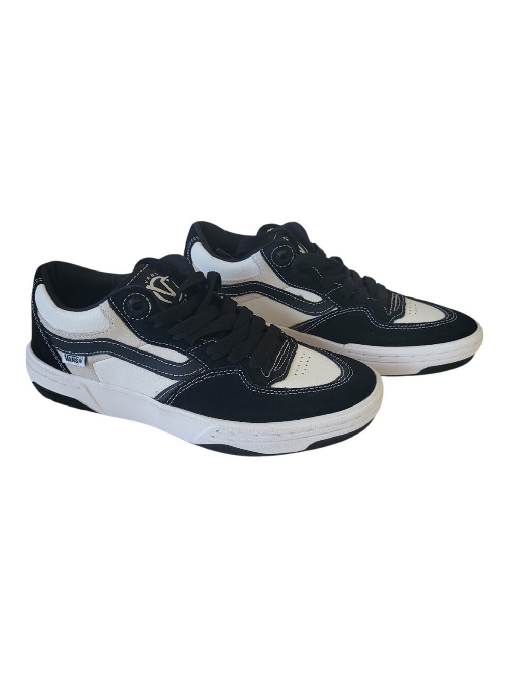 Vans Rowan 2 Pro Low-Top Skate Shoes Black White Mens 7.5
